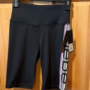 Bebe sport high waist bike shorts size S NWT